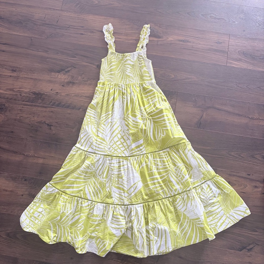 O.P.T. Tropical Palm Tiered Maxi Dress - Size S - Picture 9 of 9